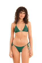 Load image into Gallery viewer, Model Front: Rio De Sol Bottom Bottom Shimmer-Palace Cheeky-Tie