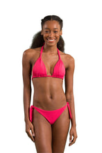 Load image into Gallery viewer, Model Front: Rio De Sol Top Top Dots-Virtual-Pink Mel