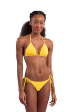 Load image into Gallery viewer, Model Front: Rio De Sol Bottom Bottom Malibu-Yellow Cheeky-Tie