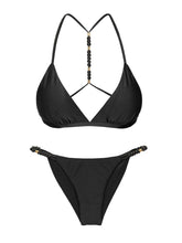 Load image into Gallery viewer, Product Front: Rio De Sol Set Set Shimmer-Black Tri-Fixo-Noa Cheeky-Noa
