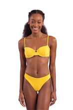 Load image into Gallery viewer, Model Front: Rio De Sol Bottom Bottom Malibu-Yellow Ciao