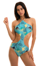 Load image into Gallery viewer, Model Front: Rio De Sol One-Piece Body Flower Geometric