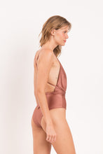 Load image into Gallery viewer, Image 04: Rio De Sol One-Piece Shimmer-Copper New Vegas