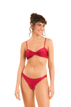 Load image into Gallery viewer, Model Front: Rio De Sol Top Top Shimmer-Divino Bandeau-Joy