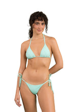 Load image into Gallery viewer, Model Front: Rio De Sol Top Top Malibu-Menta Tri-Inv