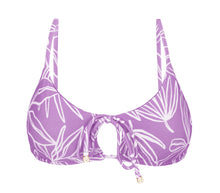 Load image into Gallery viewer, Product Front: Rio De Sol Top Top Trail-Purple Tank-Tie