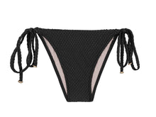 Load image into Gallery viewer, Product Front: Rio De Sol Bottom Bottom Cloque Preto Balconet