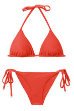 Load image into Gallery viewer, Product Front: Rio De Sol Set Set Malibu-Chili Tri-Inv Cheeky-Tie