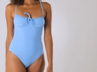 Load and play video in Gallery viewer, Video: Rio De Sol One-Piece Dots-Sky Julia
