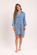Load image into Gallery viewer, Model Front: Rio De Sol Shirtdress Chuva Chemise Gabriele