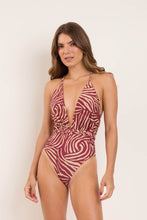 Load image into Gallery viewer, Model Front: Rio De Sol One-Piece Dune New Vegas