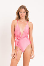 Load image into Gallery viewer, Model Front: Rio De Sol One-Piece Shimmer-Confetti New Vegas