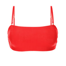 Load image into Gallery viewer, Product Front: Rio De Sol Top Top Rouge Bandeau-Reto