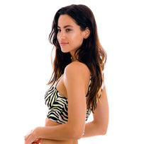 Load image into Gallery viewer, Image 08: Rio De Sol Top Top Wild-Black Balconet-Anna