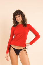 Load image into Gallery viewer, Image 08: Rio De Sol Top Rouge Rash-Guard
