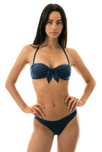 Load image into Gallery viewer, Model Front: Rio De Sol Bottom Bottom Shark Bandeau
