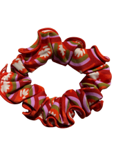 Load image into Gallery viewer, Product Front: Rio De Sol Hair Accessory Floral-Scales Scrunchie
