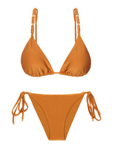 Load image into Gallery viewer, Product Front: Rio De Sol Set Set Shimmer-Nocciola Lia-Noa Lacinho
