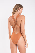 Load image into Gallery viewer, Model Back: Rio De Sol One-Piece Nocciola Riviera
