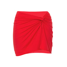 Load image into Gallery viewer, Product Front: Rio De Sol Beach Skirt Rouge Skirt-Knot

