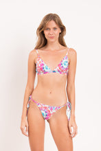 Load image into Gallery viewer, Model Front: Rio De Sol Bottom Bottom Splash Cheeky-Tie
