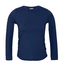 Load image into Gallery viewer, Product Front: Rio De Sol Top Navy Rash-Guard
