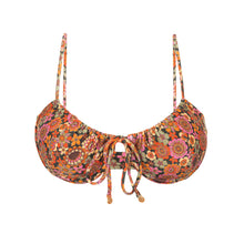 Load image into Gallery viewer, Product Front: Rio De Sol Top Top Bouquet Balconet-Tie
