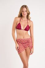 Load image into Gallery viewer, Floral-Scales Mini Skirt Ruched
