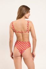 Load image into Gallery viewer, Model Back: Rio De Sol Bottom Bottom Floral-Scales Hotpants
