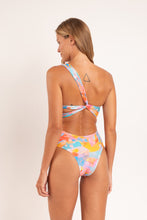 Load image into Gallery viewer, Model Back: Rio De Sol One-Piece Cloud Santorini
