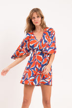 Load image into Gallery viewer, Image 04: Rio De Sol Beach Dresses Leaves Mini Dress
