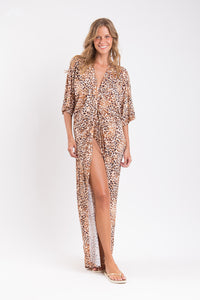 Image 05: Rio De Sol Maxi Dresses Leopard Long Dress