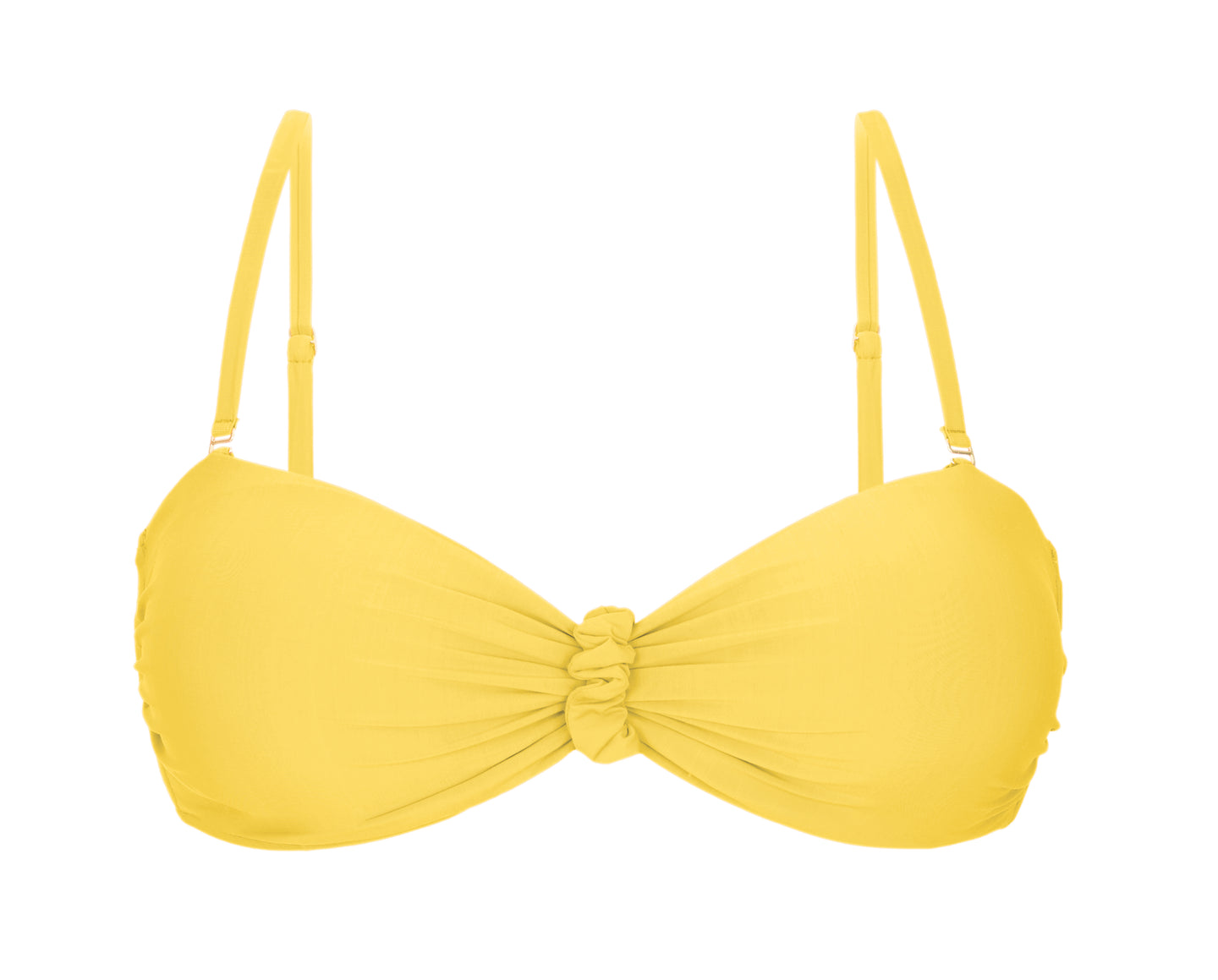 Top Amarelo Bandeau-Crispy